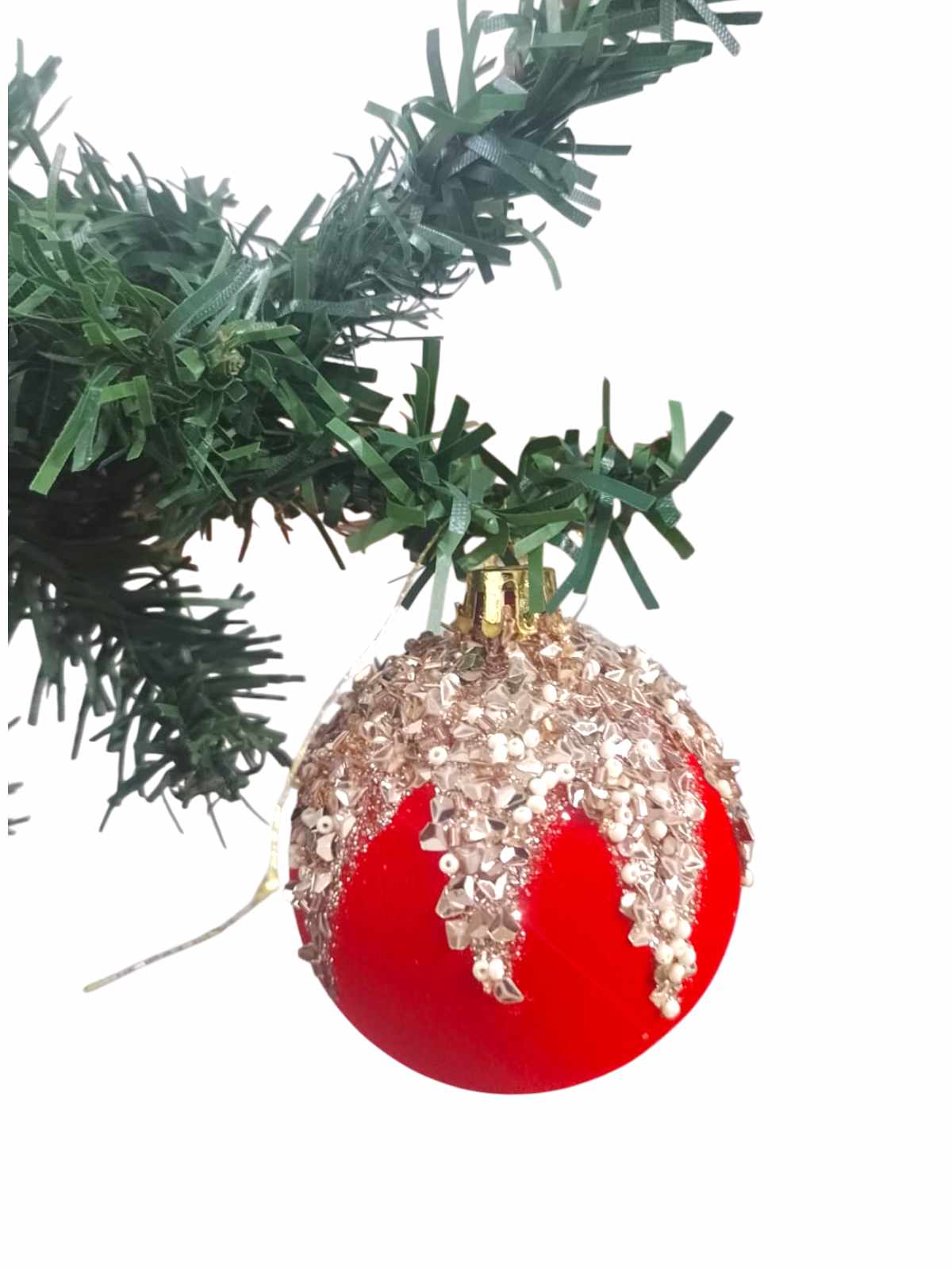 BOLA 8CM VELUDO DEC. C/5P�S